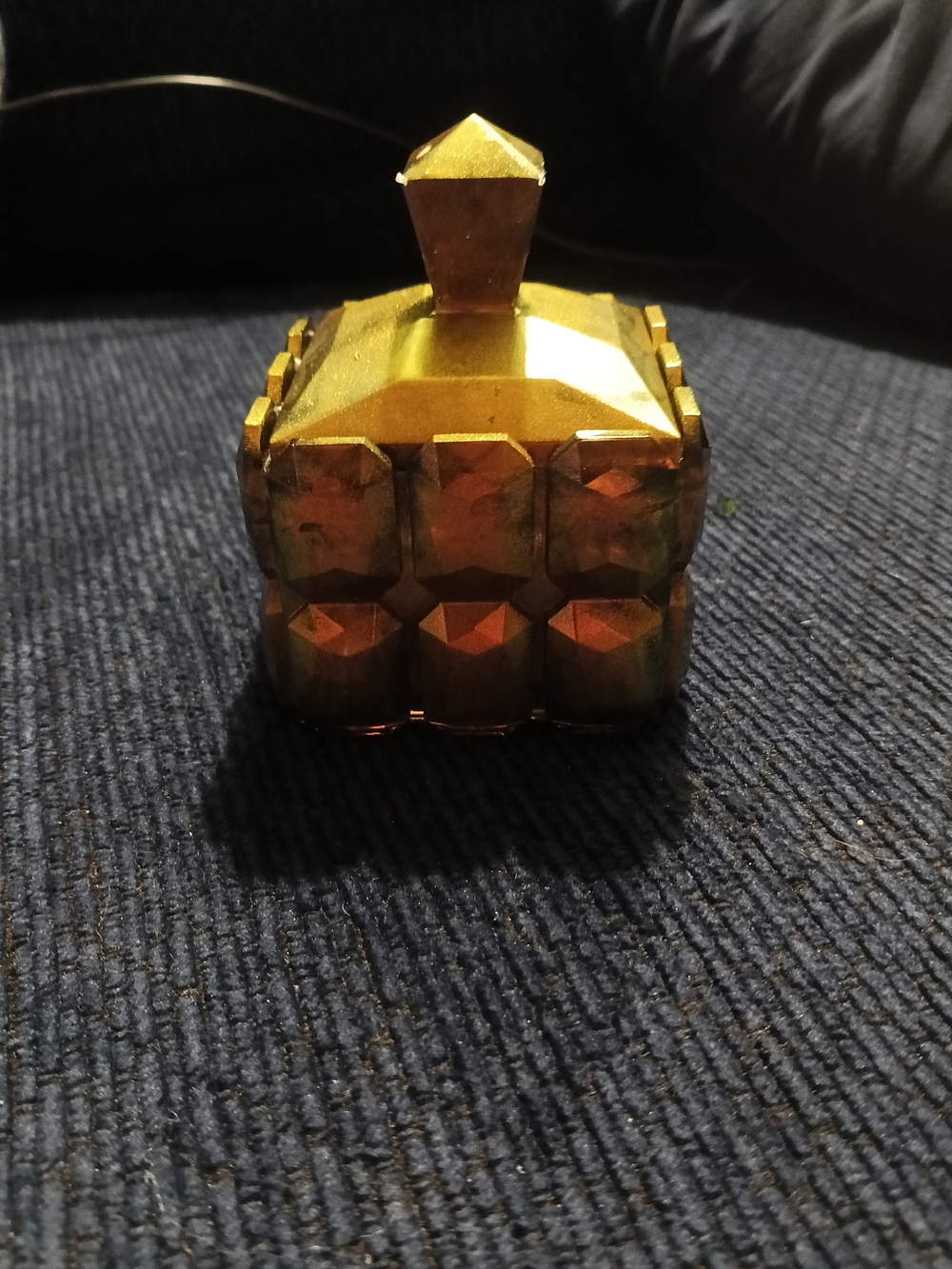 Gold Decorative Glass Trinket Box - Home Accents